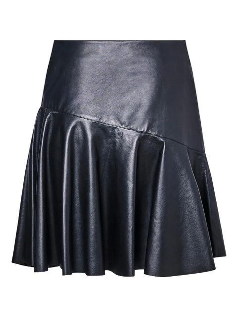 Yves Salomon panelled leather skirt - Black - zdjęcie produktu nr 1
