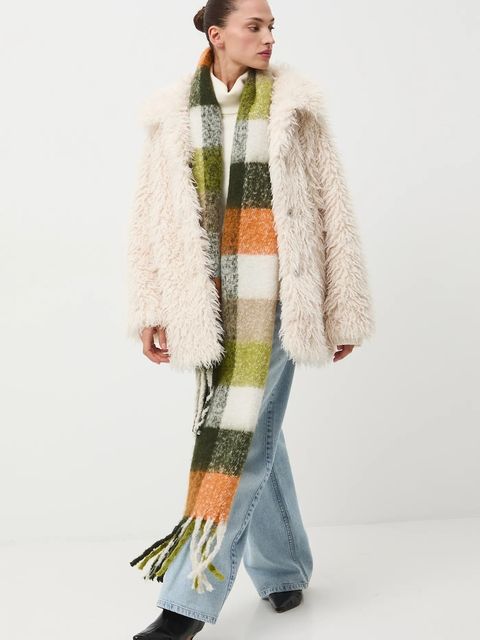 Medicine kurtka kolor beżowy przejściowa oversize