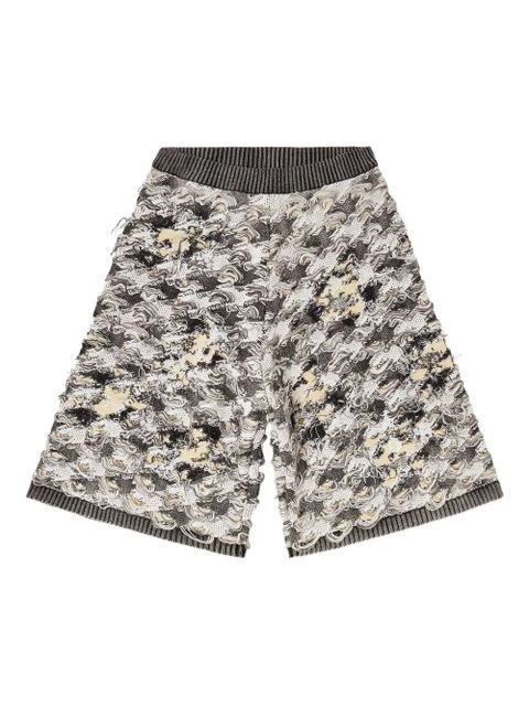 Diesel houndstooth-jacquard knee-length shorts - Grey - zdjęcie produktu nr 1