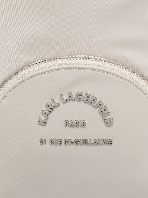 Karl Lagerfeld plecak damski kolor beżowy mały gładki A2W30081