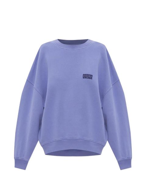 American Vintage Plizzy logo sweatshirt - Purple - zdjęcie produktu nr 1