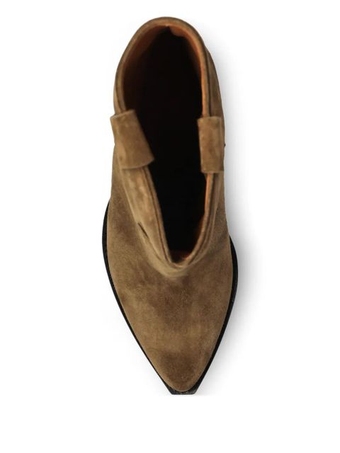 ISABEL MARANT Leyane pointed western pumps - Green