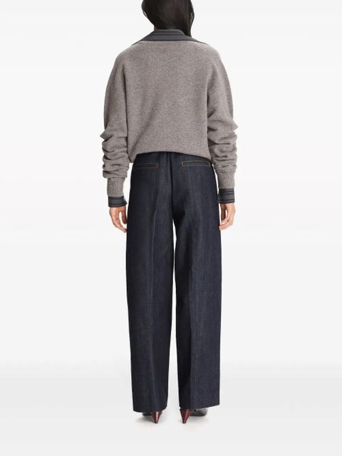 Tory Burch Selvedge straight-leg jeans - Blue