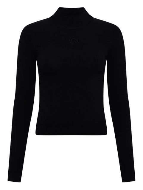 Marine Serre high-neck top - Black - zdjęcie produktu nr 1