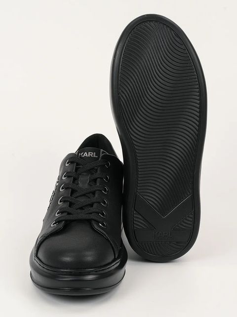 Karl Lagerfeld sneakersy skórzane KAPRI damskie kolor czarny KL62539K