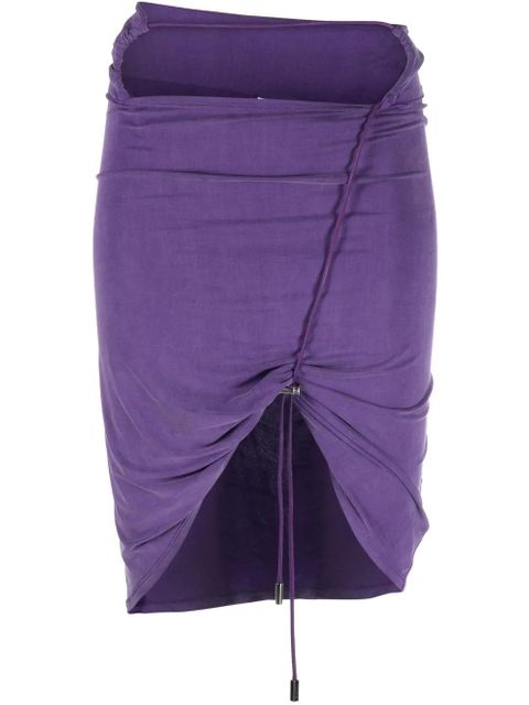 Jacquemus La jupe Espelho ruched miniskirt - Purple - zdjęcie produktu nr 1