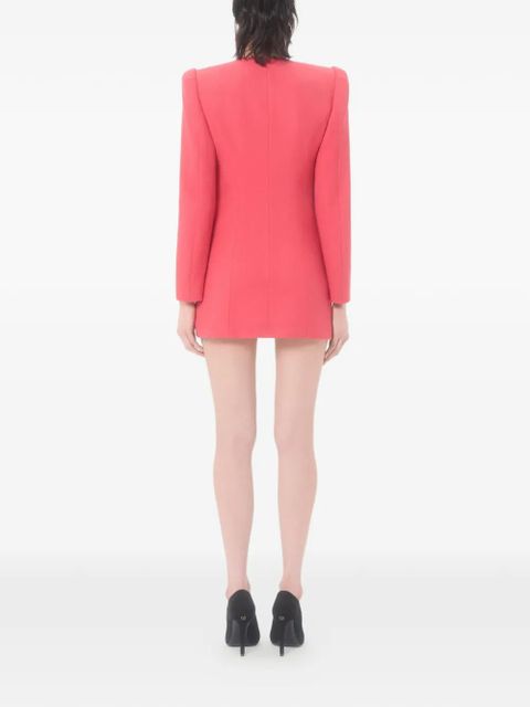 Valentino Garavani crispy light wool jacket dress - Pink