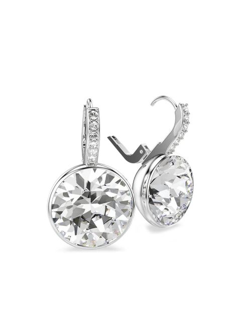 Swarovski Millenia crystal-embellished hoop earrings - White