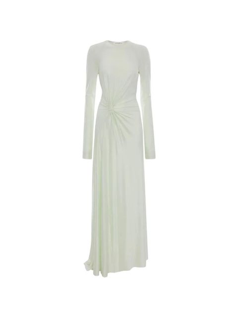 Victoria Beckham Twist waist gown dress - Green - zdjęcie produktu nr 1