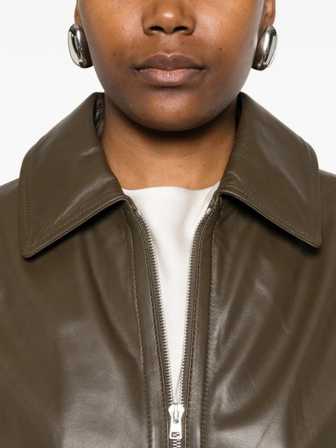 Yves Salomon zip-fastening jacket - Brown