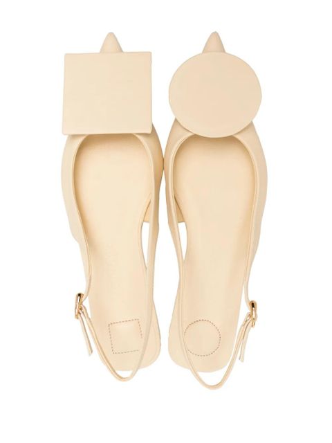 Jacquemus Les Slingback Duelo Plates ballerina shoes - Neutrals