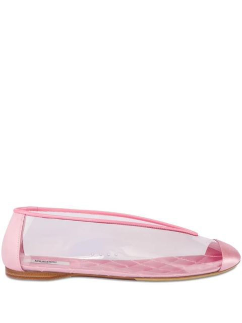 Moschino semi-sheer ballet flats - White - zdjęcie produktu nr 1
