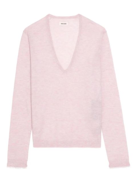 Zadig&Voltaire V-neck knitted jumper - Pink - zdjęcie produktu nr 1