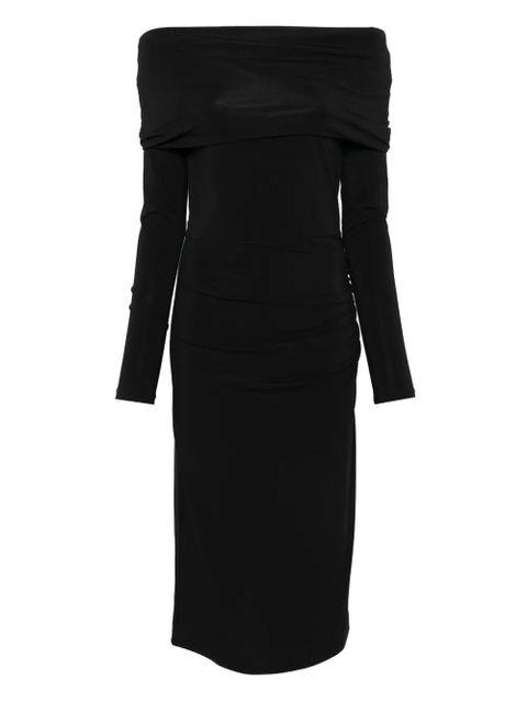 Max Mara off-shoulder draped dress - Black - zdjęcie produktu nr 1