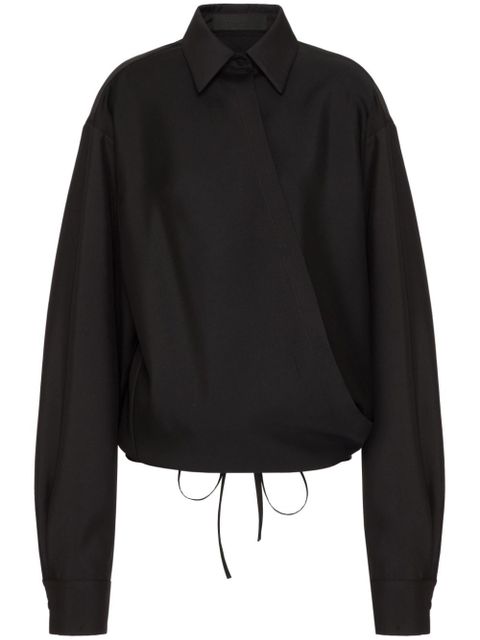 Valentino Garavani Techno Light wool shirt - Black - zdjęcie produktu nr 1