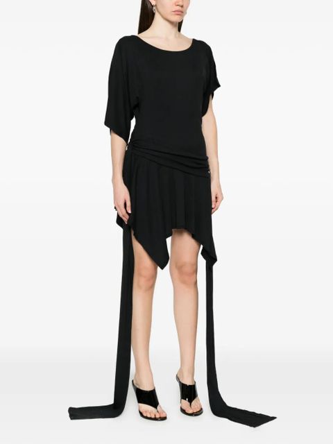 MISBHV Holywood Baby asymmetric midi dress - Black