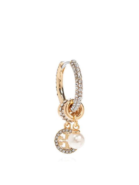 Tory Burch Icon Pavé Charm earrings - Gold