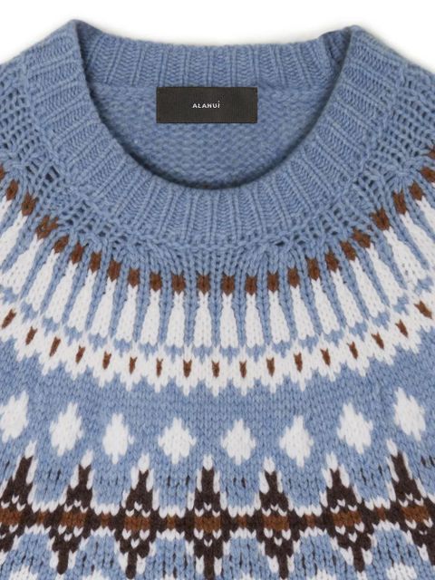 Alanui Sweet Winter virgin-wool jumper - Blue