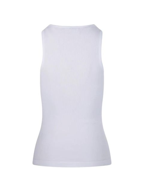 GANNI ribbed top - White - zdjęcie produktu nr 2