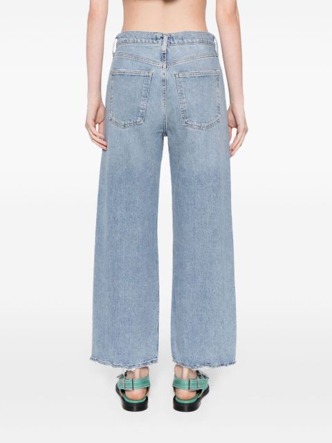 AGOLDE Harper mid-rise cropped jeans - Blue