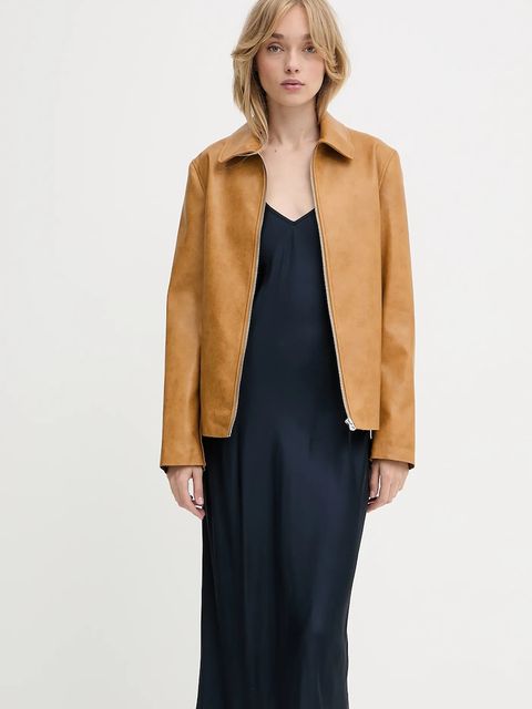 Rag & Bone kurtka kolor brązowy przejściowa WAW25P2001LE01 - zdjęcie produktu nr 2