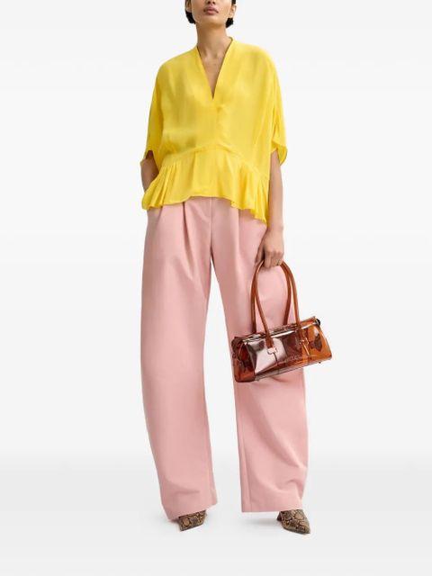 Essentiel Antwerp ruffled-detail shirt - Yellow - zdjęcie produktu nr 2