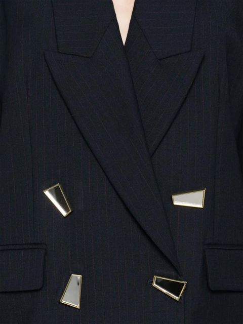 PINKO mirror-detail blazer - Blue