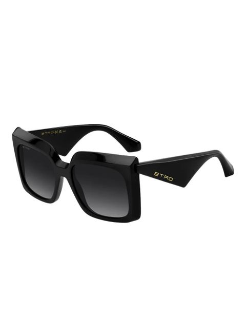 ETRO angular-frame sunglasses - Black