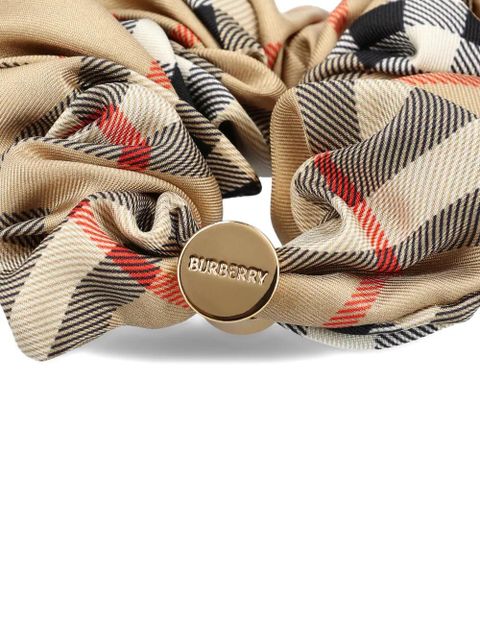 Burberry check-print scrunchie - Neutrals - zdjęcie produktu nr 2
