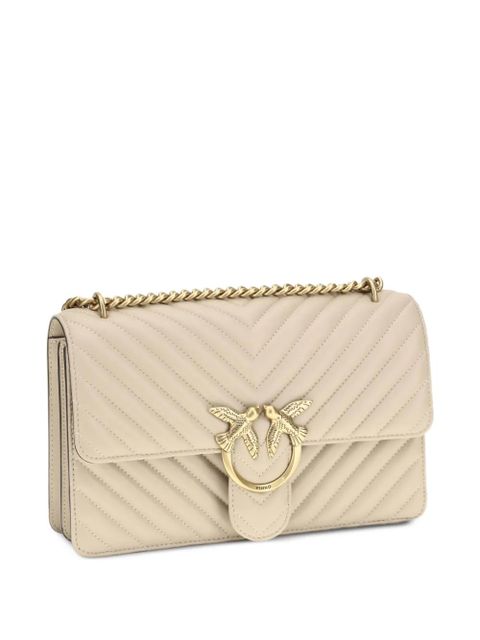 PINKO medium Love One chevron-quilted shoulder bag - Neutrals - zdjęcie produktu nr 2