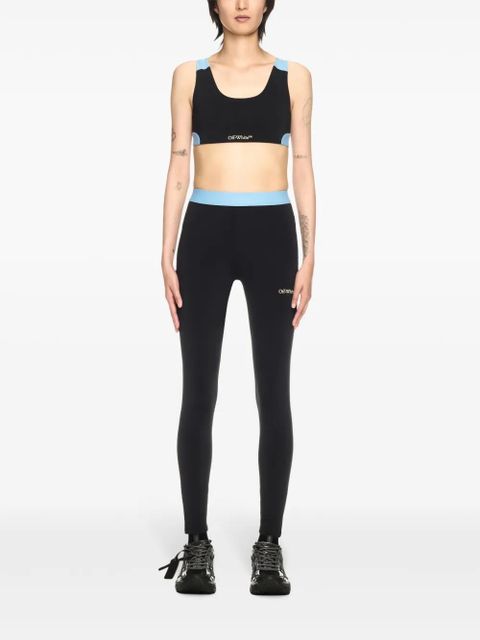 Off-White colour-block leggings - Black