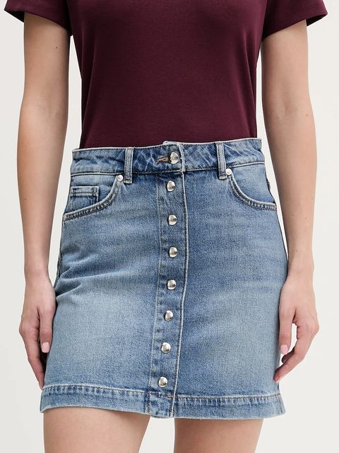 HUGO spódnica jeansowa Gilvie mini prosta 50553182 - zdjęcie produktu nr 1