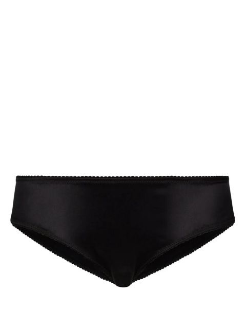 Dolce & Gabbana scalloped-trim hipster briefs - Black - zdjęcie produktu nr 1