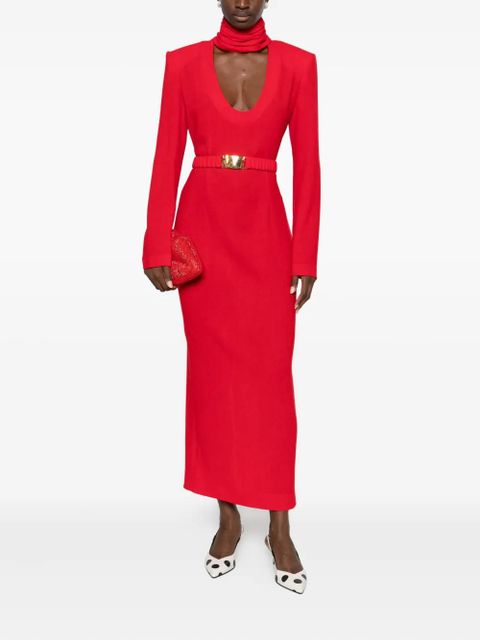 Rowen Rose belted maxi dress - Red - zdjęcie produktu nr 2