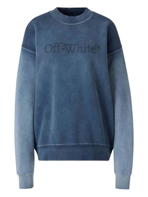 Off-White logo cotton sweatshirt - Blue - zdjęcie produktu nr 1