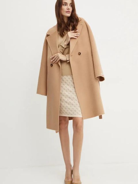 Guess spódnica LISE kolor beżowy mini ołówkowa W4BD53 Z37K0 - zdjęcie produktu nr 2