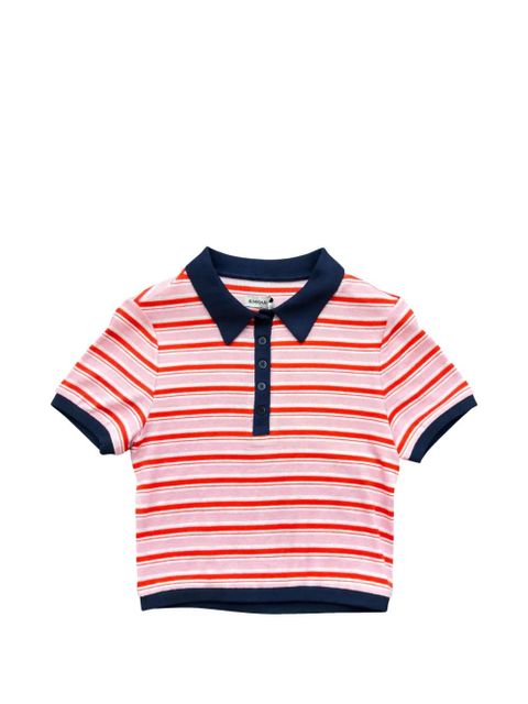 Simkhai striped knitted polo top - Pink - zdjęcie produktu nr 1