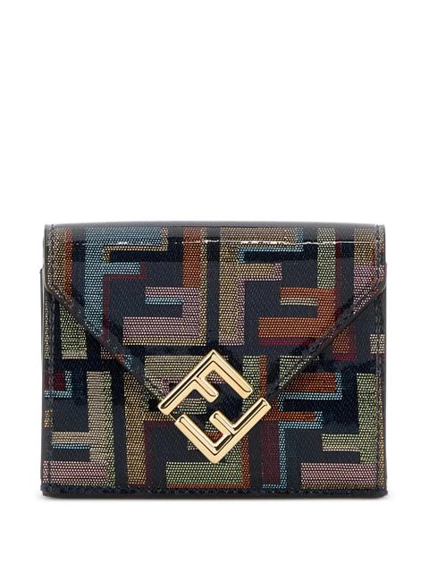 FENDI Diamonds printed FF wallet - Blue - zdjęcie produktu nr 1