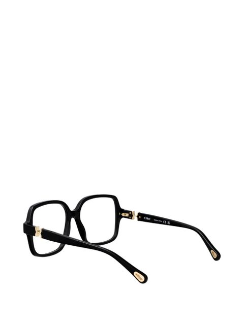 Chloé Eyewear oversized-frame glasses - Black