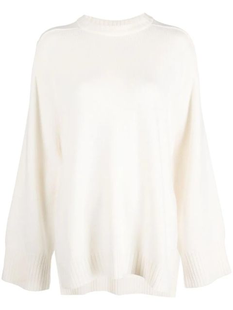 LouLou de Saison Safi wool-blend crew-neck jumper - White - zdjęcie produktu nr 1