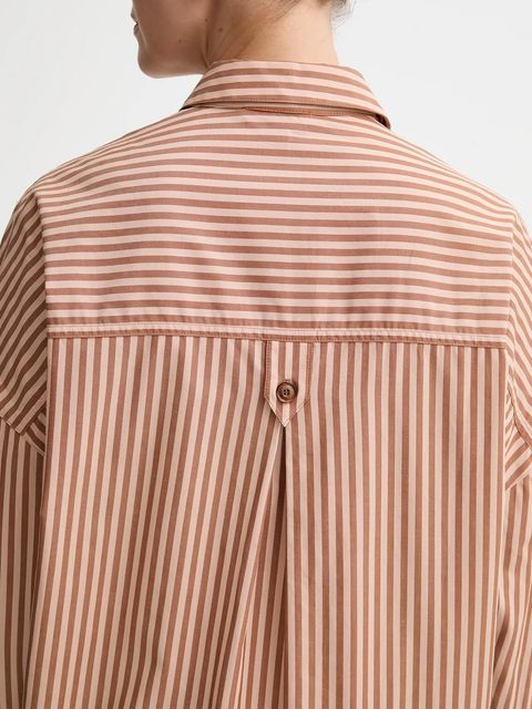 Sessun sukienka bawełniana kolor brązowy mini prosta 25105013