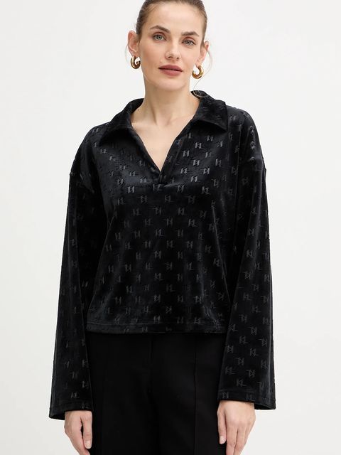 Karl Lagerfeld bluza damska kolor czarny A4W44007 - zdjęcie produktu nr 1