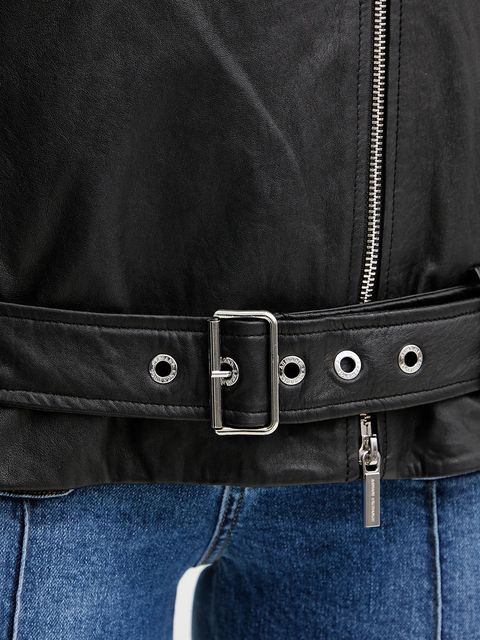 Armani Exchange ramoneska skórzana