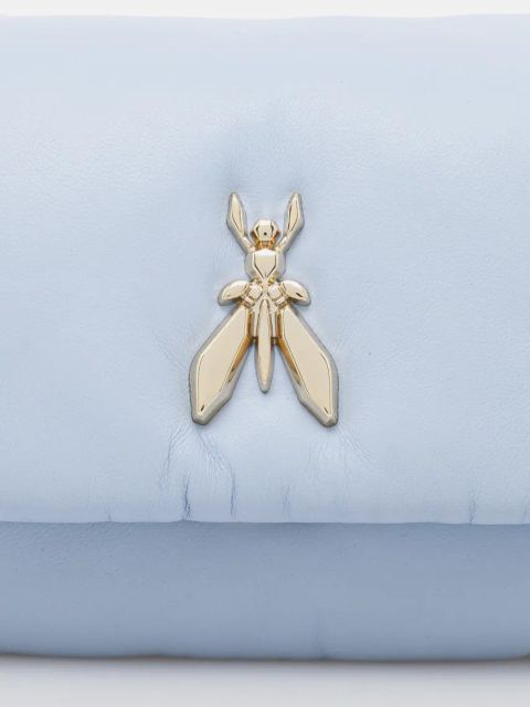 Patrizia Pepe torebka skórzana kolor niebieski 8B0219 L113