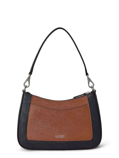 Lauren Ralph Lauren torebka skórzana kolor brązowy 431934891