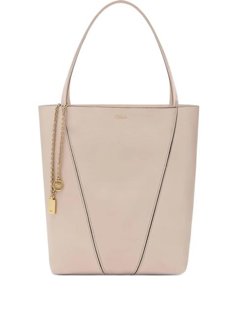 Chloé Spin leather tote bag - Neutrals - zdjęcie produktu nr 1