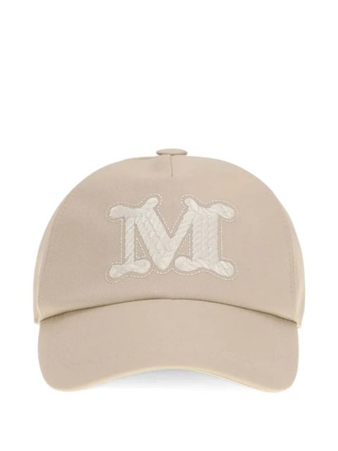 Max Mara logo-embroidered baseball cap - Neutrals - zdjęcie produktu nr 1