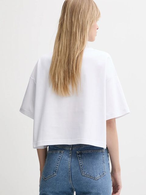 Calvin Klein t-shirt bawełniany damski kolor biały LV044C903G - zdjęcie produktu nr 2