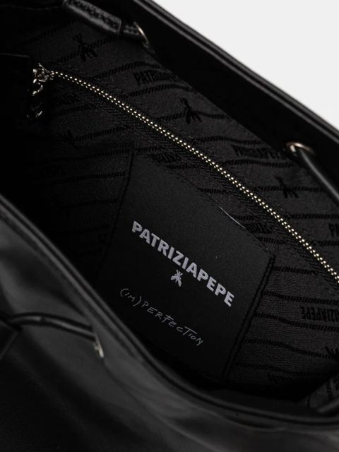 Patrizia Pepe torebka skórzana kolor czarny 2B0129 L113