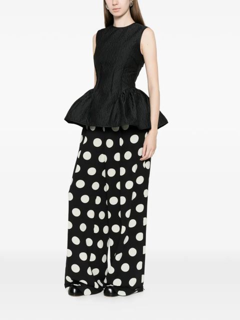 Cecilie Bahnsen Cbdaimi peplum texture top - Black - zdjęcie produktu nr 2